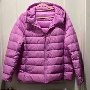 Uniqlo Women's Puffer Jacket - Purple